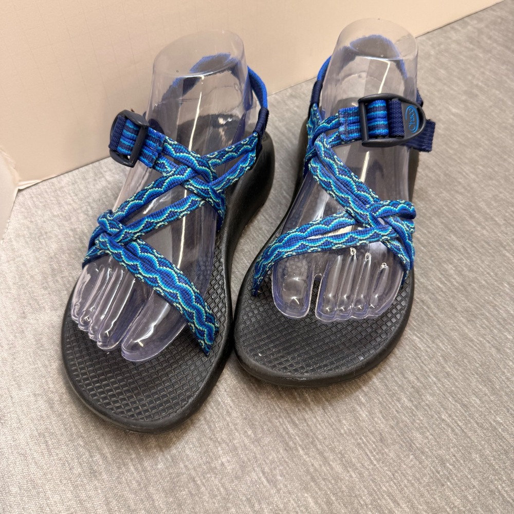 Chaco Z Cloud 2 Womens 7 Blue Wave Double Strap Toe Loop Sport Sandals J105476